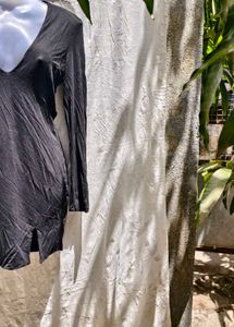 I. Black Deep V-Neck Mini Dress