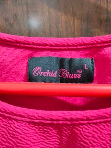 Pink Ruffle Sleeve Top