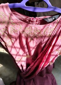 Indo western gown now with purse+ eyelashes 🔥😍