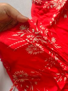 Elegant Carmine Floral Jumpsuit