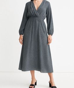 Elegant Wrap Midi Dress