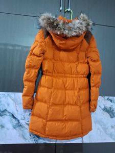 mont bell Orange Puffer Coat