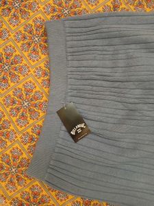 Pleated Knit Skirt with Tags