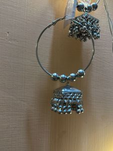 Set Of 2 Combo JHUMKAS BEAUTIFUL HOOP EARRINGS