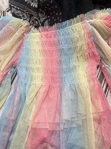 Rainbow Tulle Top