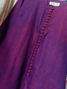 Purple Button-Down Tunic