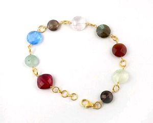 Multi Colour Gemstone Bracelet