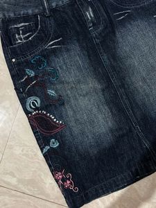 Vintage Embroidered Mini Skirt