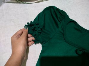 Olive Green Pretty Top. Also My Picture