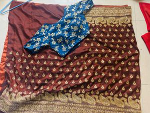 Elegant Maroon Saree