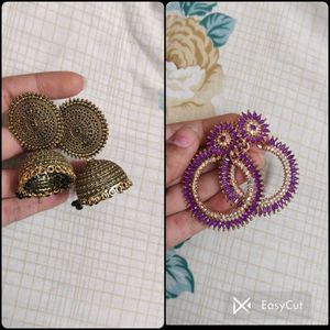 Earrings - Jhumkas & Hoops