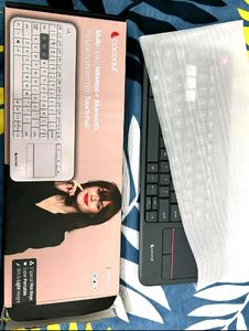 Portable Wireless Bluetooth Keyboard with Touchpad