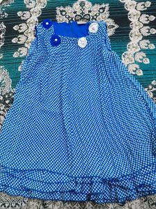Girls Blue Top For 6-8 Years