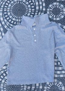 Grey Long Sleeve Top