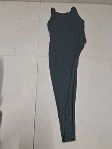 Gray Assymetrical Customised Top