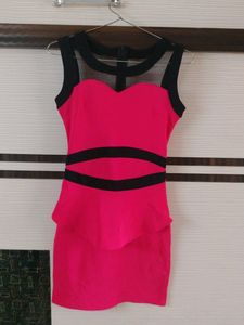 Pink Partywear Women Dress