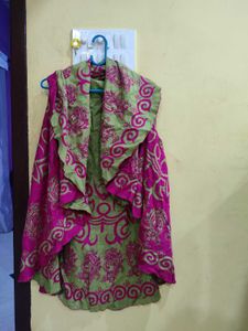 Scarf poncho like top