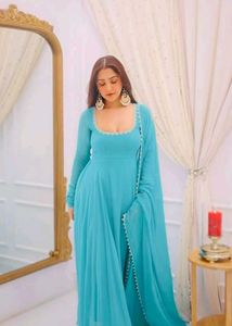 eautiful blue Anarkali