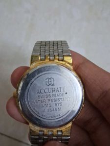 Accurate Libretto Gold Watch