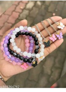 Butterfly Bracelet &amp; Necklace Set4