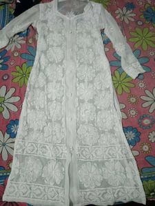 White Embroidered Kurti