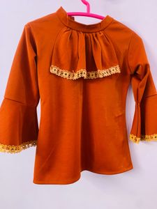 Vintage Rust  Orange Top