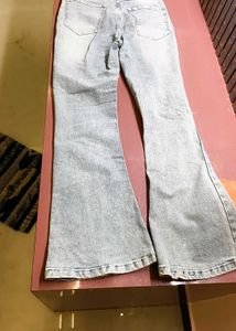 Light Wash Flare Leg Jeans