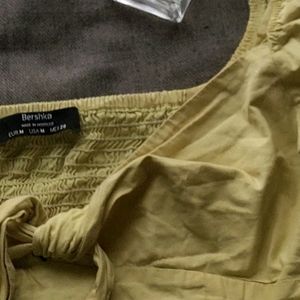 Bershka Yellow Summer Top