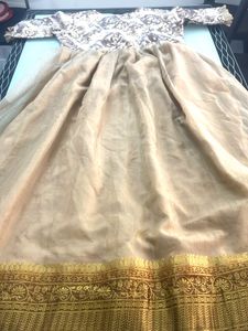 Khaki Organza Gown
