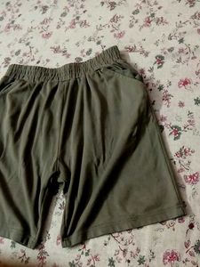 Casual Olive Shorts