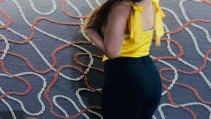 yellow ribbon corset