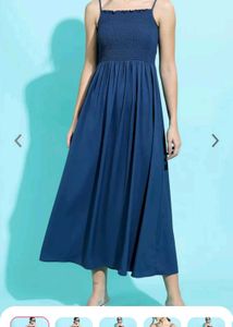 Solid Blue Dress