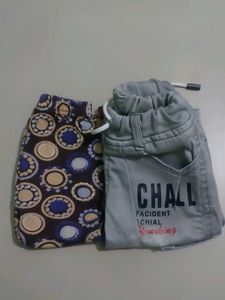 Cute Grey Kids Capri Pants