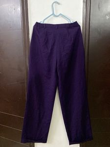 high rise Purple Wide Leg Pants waist 30/3