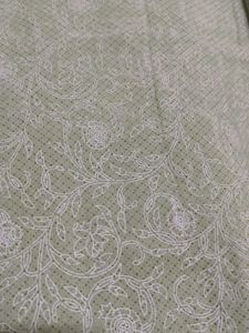 Women Green Printed Embroidered Kurta Set