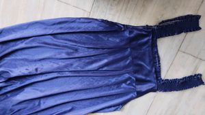 Blue Colour Nighty Two Piece Set