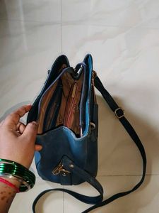 Blue Handbag &amp; Shoulder Bag