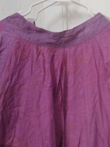 Purple Embroidered Skirt