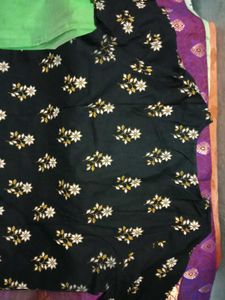 Floral &amp; Geometric Print Kurti - UsedOnly 4-5 Time