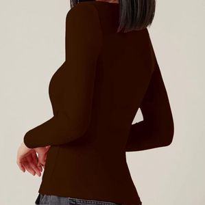 Cute Brown Long Sleeve Top size xs