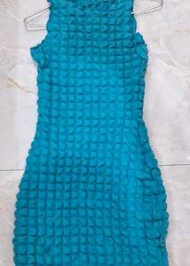 Blue Bodycon Mini Dress