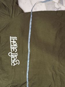 Olive Green Graphic Tee customise