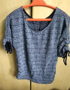 Stylish Grey Knit Top