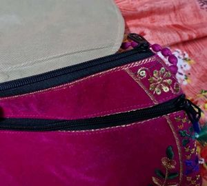 Dark Pink Shade Shoulder Bag ,