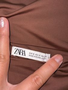 Zara Brown Bodycon Dress