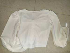 White Long Sleeve Top