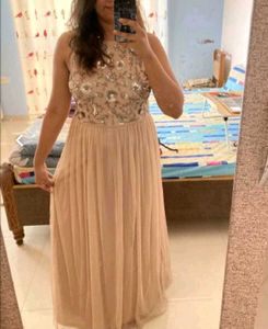 Sequin Long Net Gown