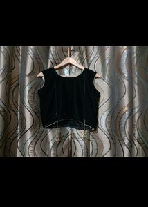 Black Velvet Lehanga Choli