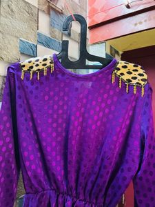 Women Purple Coloured Party Wear Top
