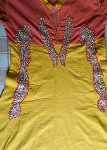 Daily Wear kurti - Mustard Yellow